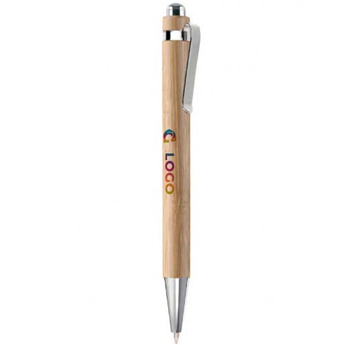 Bamboe balpen | blauw - Afbeelding 1